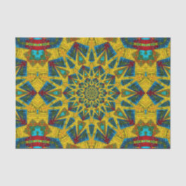 Papel De Seda Bóveda hippie azul amarillo amarillo floral