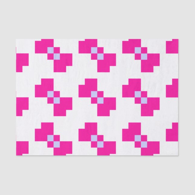 Papel De Seda Bow de píxeles de 8 bits (Anverso)