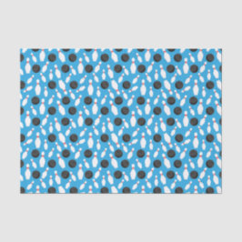 Papel De Seda Bowling Decoupage Birthday Party Blue