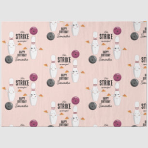Papel De Seda Bowling Pizza Strike Algunos Divertidos Niños Cump