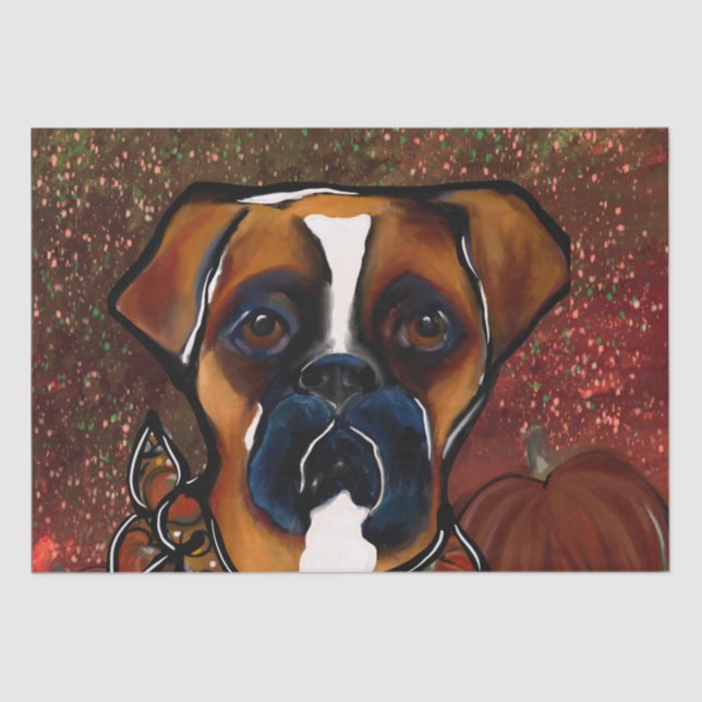 Papel De Seda Boxer Dog (Anverso)