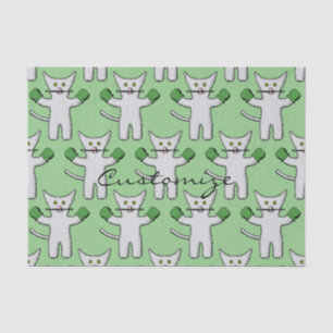 Papel De Seda Boxing Kitten con Mittens_Cove