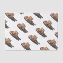 Papel De Seda Boys Birthday Party Orange Semi Truck