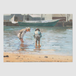 Papel De Seda Boys Wading (1873) De Winslow Homer