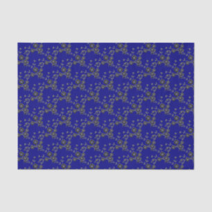 PAPEL DE SEDA BRAZO DE TEJIDO DE 1-AZUL-PLATA-AZUL
