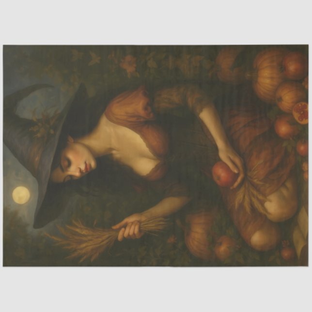 Papel De Seda Brecha de la luna de la cosecha - Arte de fantasía (Anverso)