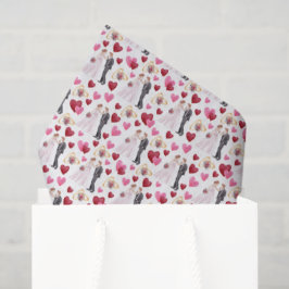 Papel De Seda Bride & Groom Wedding Tissue Paper