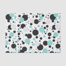 Papel De Seda BRIDE Verde azulado Polka Azul Punto Bridal Ducha 