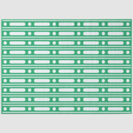 Papel De Seda Bright Green Dots Border Decoupage Paper