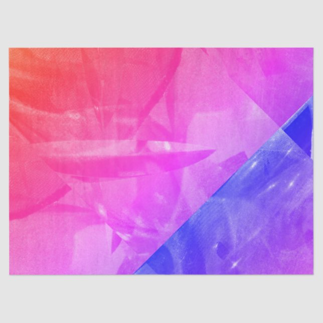 Papel De Seda Bright pink red blue abstract beautiful design (Anverso)