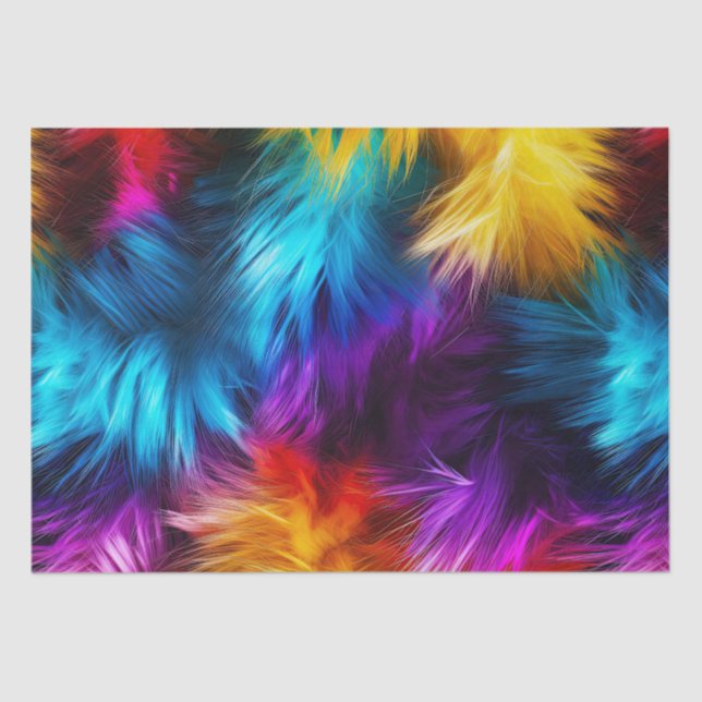 Papel De Seda Brillante arcoiris con textura de piel monstruosa (Anverso)