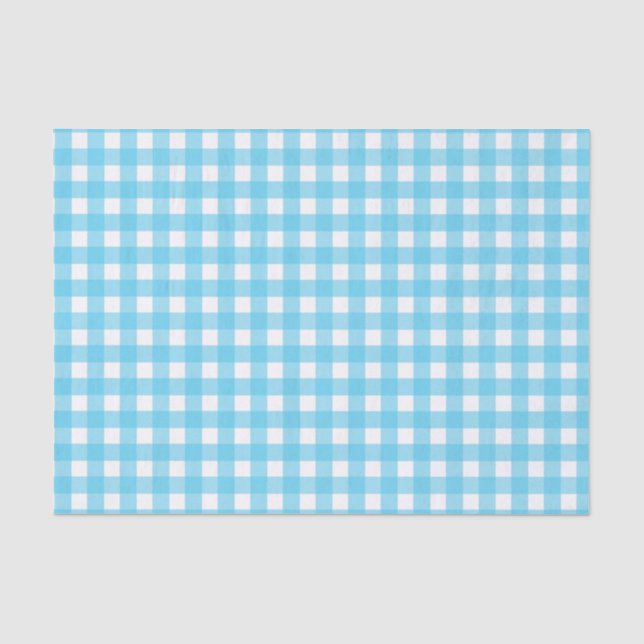 Papel De Seda Brillante azul ceruleano (Anverso)