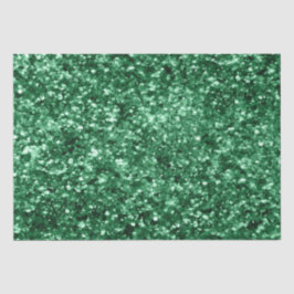 Papel De Seda Brillante Glitter Navideño Verde