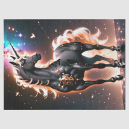 Papel De Seda Brillante regalo de cumpleaños de Unicornio negro