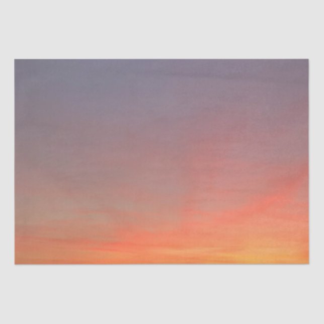 Papel De Seda Brillantes papeles de tejidos del atardecer (Anverso)