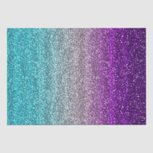 Papel De Seda Brillo con gradiente azul, gris y púrpura