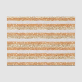 Papel De Seda Brillo de naranja dorado Rayas de crema Brillan y 