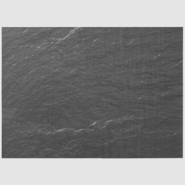 Papel De Seda Brillo de pizarra Fondo negro Textura de esquisto (Anverso)