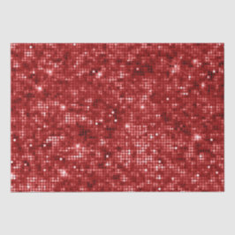 Papel De Seda Brillo Rojo de Navidad Glitter festivo
