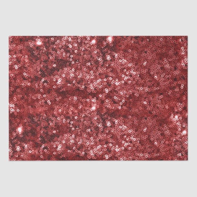 Papel De Seda Brillo Rojo Navideño Brillante de Navidad (Anverso)