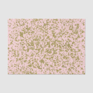 Papel De Seda Brillo Rosa y Dorado Glamour Femenino Moderno Salp
