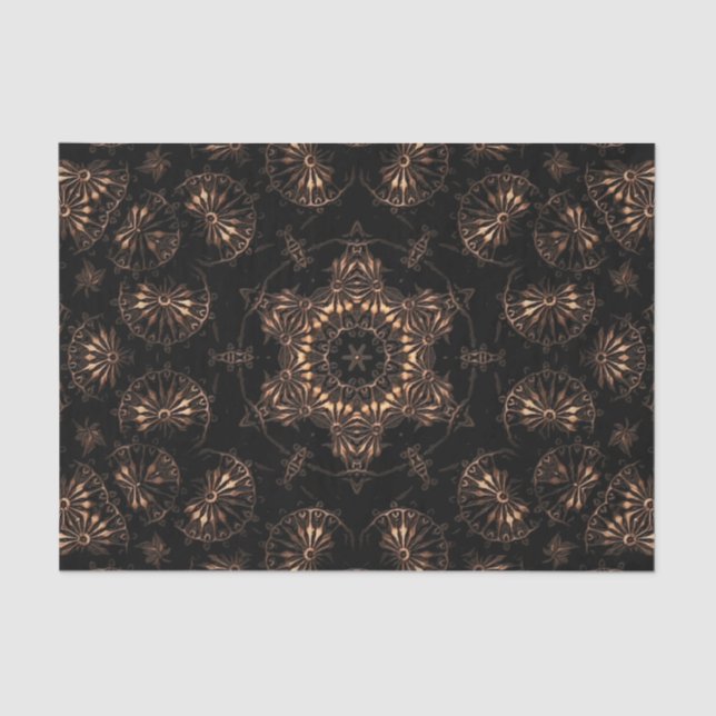 Papel De Seda Bronce Age Mandala (Anverso)