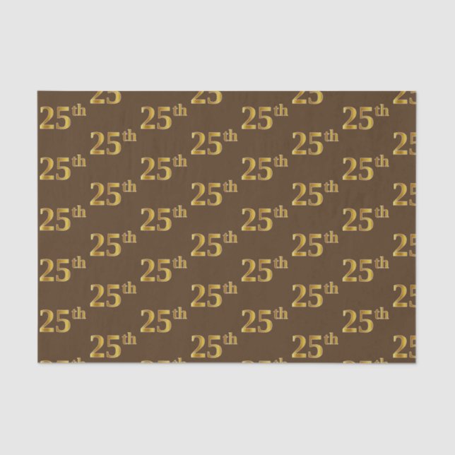 Papel De Seda Brown, 25to (vigésimo quinto) acontecimiento del (Anverso)