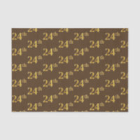 Brown, Faux Gold 24th (24to) Event