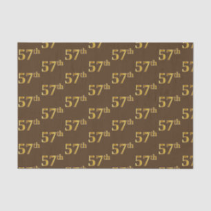 Papel De Seda Brown, Faux Gold 57th (57º) Event