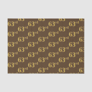 Papel De Seda Brown, Faux Gold 63 (63º) Evento