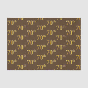 Papel De Seda Brown, Faux Gold 70th (Setx) Event