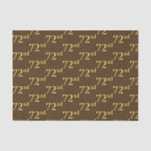 Papel De Seda Brown, Faux Gold 72nd (Setenta Y Dos) Event