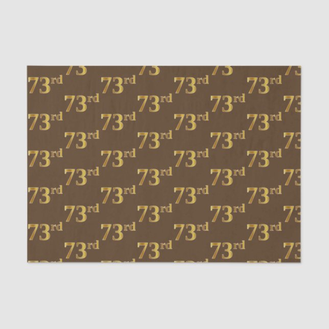 Papel De Seda Brown, Faux Gold 73 (Setenta y Tercero) (Anverso)