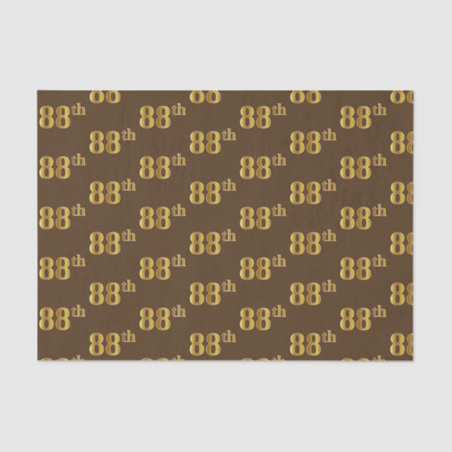 Papel De Seda Brown, Faux Gold 88th (Ochenta Y Octavo) (Anverso)