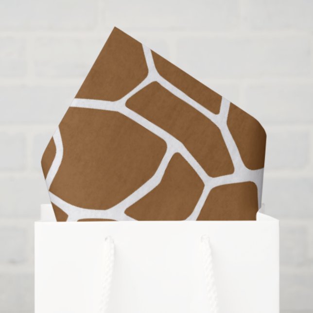 Papel De Seda Brown Giraffe  (Bolsa de regalo)