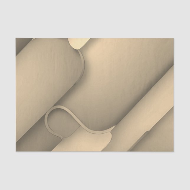 Papel De Seda Brown Hues Arte Moderno (Anverso)