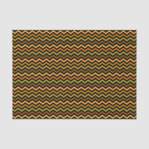 PAPEL DE SEDA BROWN NARANJA GOLD GREEN ZIG ZAG HUELGA