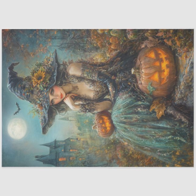Papel De Seda Bruja de la cosecha (Anverso)