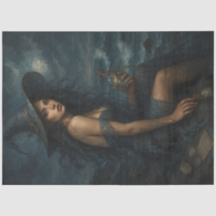 Papel De Seda Bruja del mar de la tormenta con desenlace oscuro 