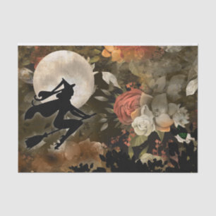 Papel De Seda Bruja en Halloween Moon Flowpage Decoupage