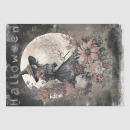 Papel De Seda Bruja floral mística