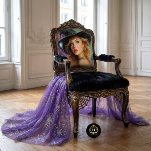 Papel De Seda Bruja Glamour con Varita Brillante Decoupage