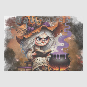 Papel De Seda Bruja gruñón de Halloween