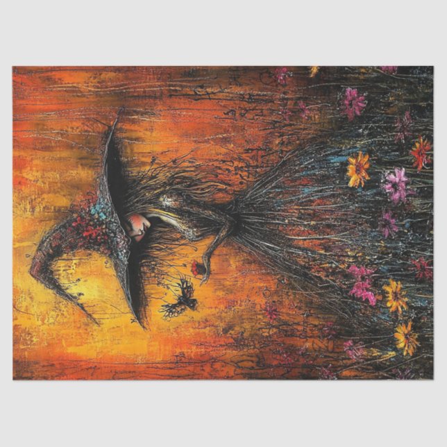 Papel De Seda Bruja malvada en gran desenlace Gorra (Anverso)