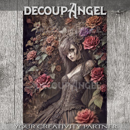 Papel De Seda Bruja mística: Hannah - Decoupage -