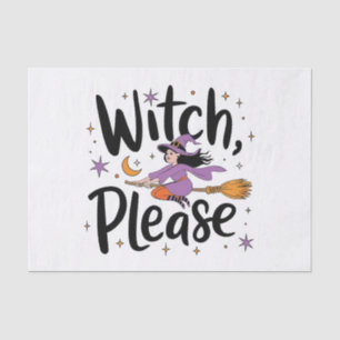 Papel De Seda Bruja, por favor - Diversión y diseño de Halloween