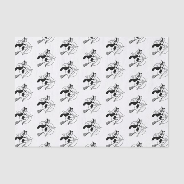 Papel De Seda Bruja retro (Anverso)