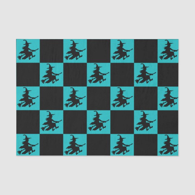 Papel De Seda Brujas Negras Cuadradas (Anverso)