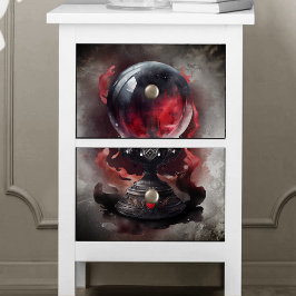 Papel De Seda Brujería | Bola de cristal mágica de guijarros roj