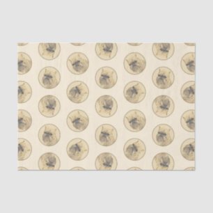 Papel De Seda Bruselas Griffon Pintura Rough Cute Dog Art
